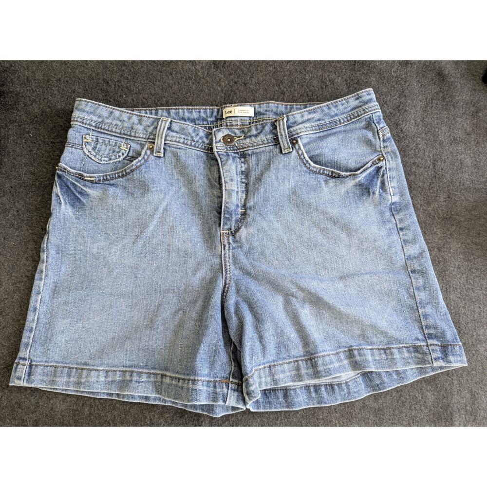 Lee Women's Liw Waist‎ Denim Shorts  Indigo Sz 12M